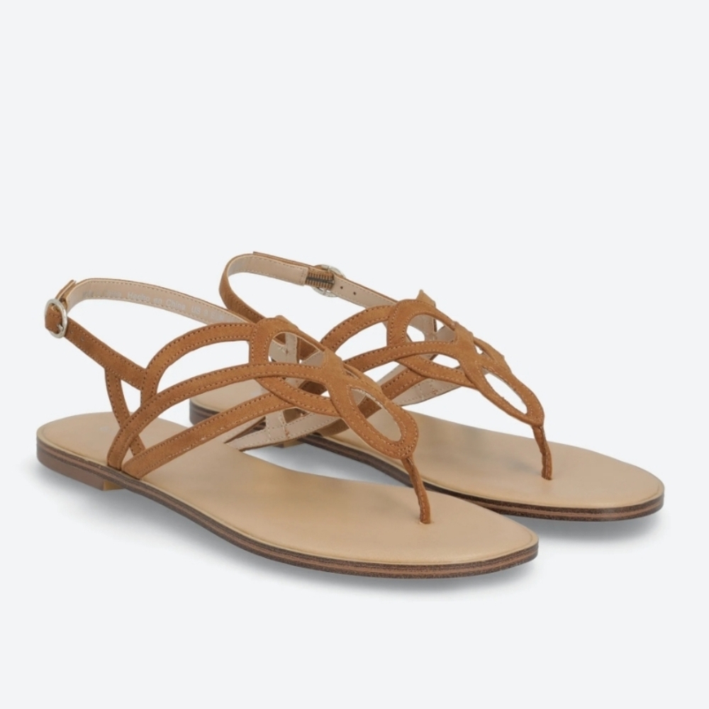 Irene Strappy Sandal Faux Suede